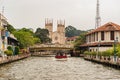 Catholic Church of St. Francis Xavier, popular tourism destination in Malacca, Melaka, Malaysia